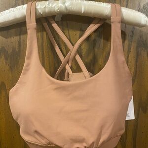NWT Lululemon energy bra dark beige color size 10